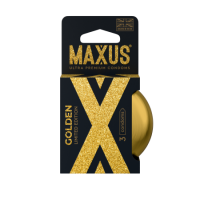Maxus Golden Limited Edition, 3 шт. Презервативы золотого цвета
