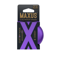 Презервативы MAXUS Custom Made 64 №3 в железном кейсе, увеличенные X-Edition, 3 шт