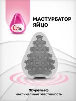Gvibe Gegg, розовое яйцо-мастурбатор с рельефом