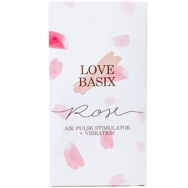 Love Basix Rose, красно-золотой. Бесконтактный стимулятор клитора с вибрацией в форме розы