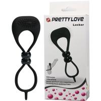 Baile Pretty Love Locker, черное Двойное вибролассо