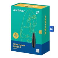 Satisfyer Ultra Power Bullet 5, черный. Мини-вибратор с рельефом