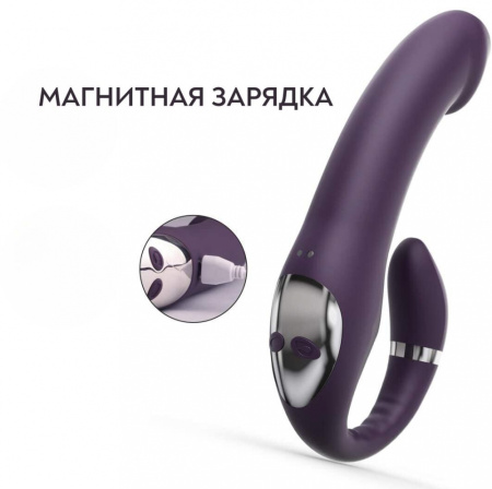 Вагинально-клиторальный вибратор с функцией фингеринга