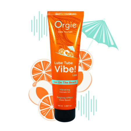Лубрикант с эффектом вибрации Orgie Lube Tube Vibe Low Sex On The Beach, 100 мл