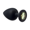 Анальная пробка Emotions Cutie Large Black golden crystal