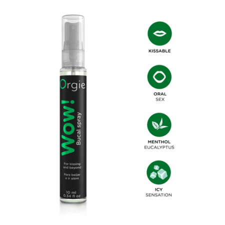 Стимулирующий оральный спрей Orgie WOW! Blowjob Spray с охлаждающим и возбуждающим эффектом, 10 мл