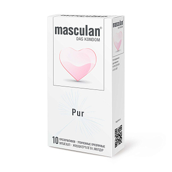 Презервативы Masculan Pur. Ультратонкие с увеличенным количеством смазки, 10 шт.