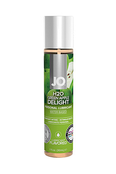 Вкусовой гель "Зеленое яблоко " / JO Flavored Green Apple H2O 1oz - 30 мл.