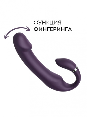 Вагинально-клиторальный вибратор с функцией фингеринга