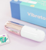 Satisfyer Secret Affair, бело-золотой. Мини-вибратор с насадкой