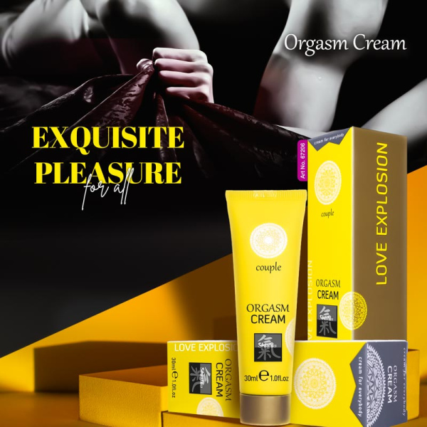 Shiatsu Orgasm Cream couple, 30 мл. Интимный гель для пар, усиливающий желание и ощущения