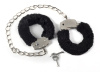 Lola Toys Bondage Ankle Cuffs, черные. Оковы с мехом