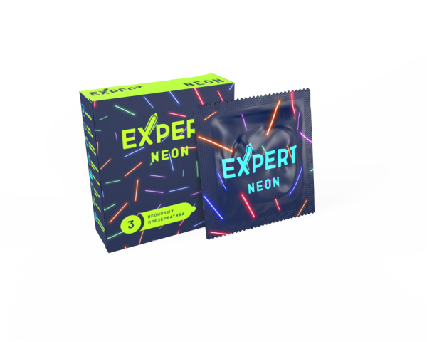 Презервативы Expert Neon, 3 шт