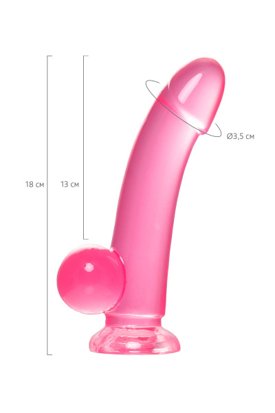 Toyfa A-Toys Fush, розовый. Реалистичный фаллоимитатор на присоске