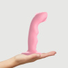 Фаллоимитатор с двойным таппингом Strap-on-me Wave, кораллово-розовый