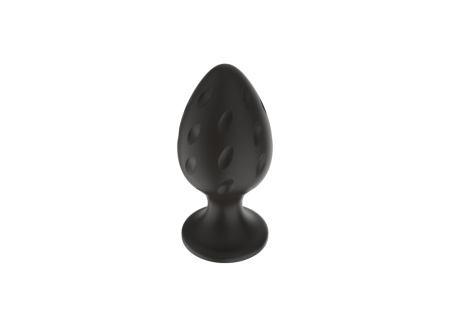 Силиконовая анальная пробка, черная, S (5.8*2.8cm)
