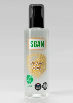 Интимный гель на водной основе «SGAN Glow Gel» с эффектом свечения, 110 мл.