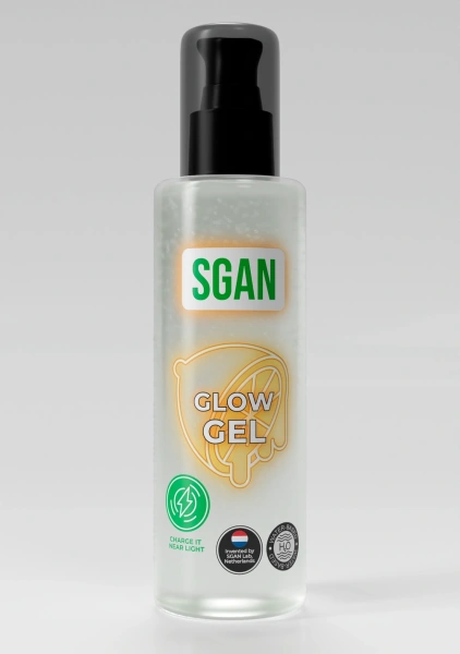 Интимный гель на водной основе «SGAN Glow Gel» с эффектом свечения, 110 мл.