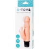 Toyfa A-toys Multi-Speed Vibrator 14,5 см, телесный. Вибратор со стимуляцией клитора