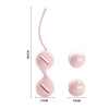 Вагинальные шарики 014490-2 Silicone+ABS 33*163 (pink)