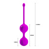 Вагинальные шарики 014491 Silicone+ABS 32*163 (purple)