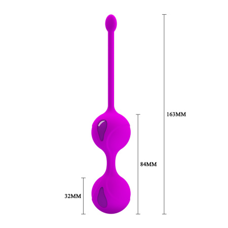 Вагинальные шарики 014491 Silicone+ABS 32*163 (purple)
